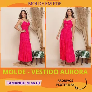 Imagem de capa para o Curso online MOLDE VESTIDO AURORA