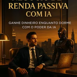 Imagem de capa para o Ebook Renda passiva com IA.