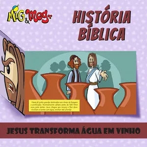 Imagem de capa para o Ebook História Jesus transforma Água em Vinho
