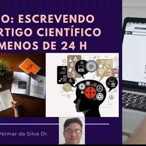 Curso Escrevendo seu artigo científico em menos de 24 h, com dicas, e-book, e 10 mentorias até você publicar seu primeiro artigo.