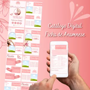 Imagem de capa para o Curso online Catalogo Digital + Ficha de Anamnese para Estética