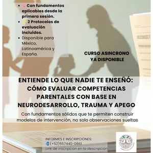 Imagen de portada para Curso online CURSO INTENSIVO PARTE 1 "EVALUACION DE COMPETENCIAS PARENTALES PARA EL FORTALECIMIENTO FAMILIAR, ADOPCION Y/O ACOGIMIENTO"