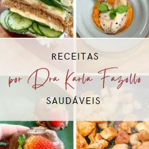 Imagem de capa para o Ebook Receitas Saudáveis por Dra Karla Fazollo 