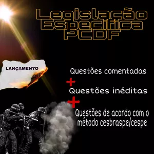 Imagem de capa para o Ebook Legislação Específica PCDF - Curso de Questões 