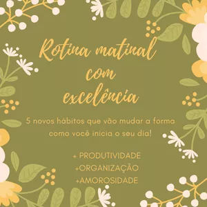 Imagem de capa para o Ebook Rotina Matinal com Excelência