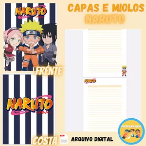 Imagem de capa para o Ebook Capa e miolo Naruto