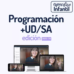 Imagen de portada para Curso online Infantil PROGRAMCIÓN + UD/SA edición 2025 / 2026