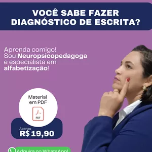 Imagem de capa para o Ebook diagnóstico de escrita