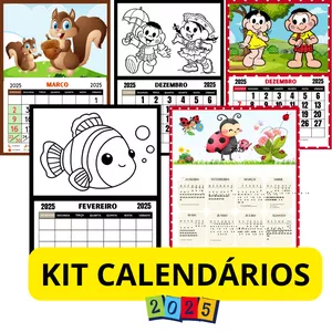 Imagem de capa para o Ebook Kit de calendários 2025