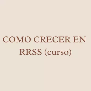 Imagen de portada para Curso online COMO CRECER EN RRSS (curso) 