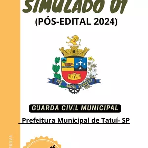 Imagem de capa para o Ebook 05 SIMULADOS - GUARDA MUNICIPAL DE TATUÍ - SP
