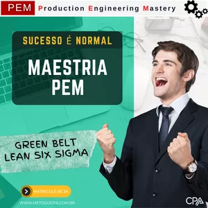 Imagem de capa para o Curso online Maestria PEM - Green Belt Lean Six Sigma (Completo)