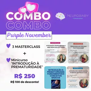 Imagem de capa para o Curso online COMBO - 3 Masterclass + Minicurso "Introdução à Prematuridade"