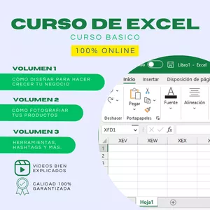 Imagen de portada para Curso online Curso De Excel Basico Para Principiantes - Saberes Basicos