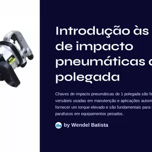 Imagem de capa para o Ebook introdução as chaves de impacto pneumáticas