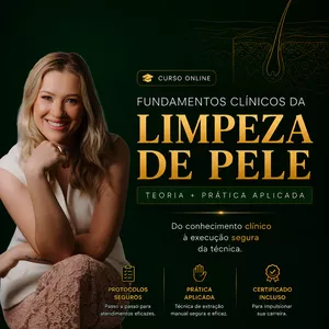 Imagem do curso Limpeza de Pele: Fundamentos Clínicos e Prática Aplicada