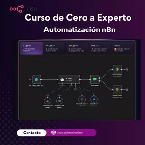 Imagen de portada para Curso online Curso Completo: Automatización con N8N — De Cero a Experto
