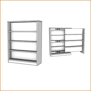 Imagen de portada para Ebook K126 - Librero con compartimiento oculto