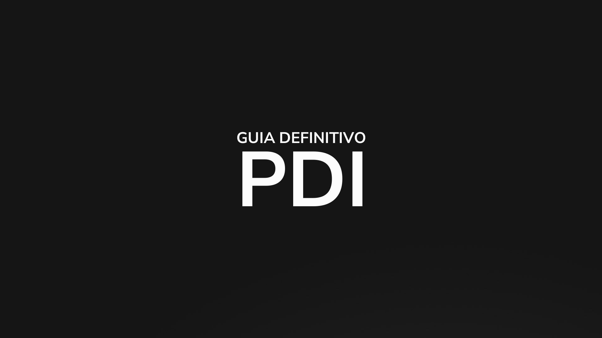 Imagem do curso O GUIA DEFINITIVO PARA FAZER UM PDI