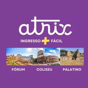 Imagem de capa para o Ebook Guia Atrix Ingresso Mais Fácil - Coliseu + Fórum Romano + Palatino 
