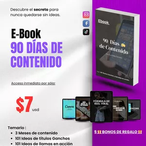 Imagen de portada para Ebook E-BOOK : 90 Días de Contenido
