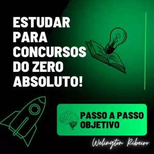 Imagem de capa para o Ebook ESTUDAR PARA CONCURSO DO ZERO ABSOLUTO
