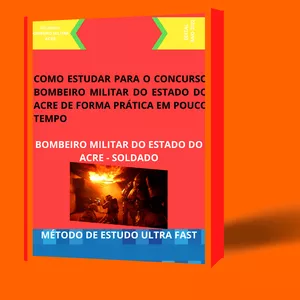 Imagem principal do produto CONCURSO BOMBEIRO MILITAR/ACRE - MÉTODO DE ESTUDO RÁPIDO