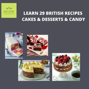 Cover image for Online course [TEST Onboarding] Learn 29 British Recipes : cakes & desserts & candy