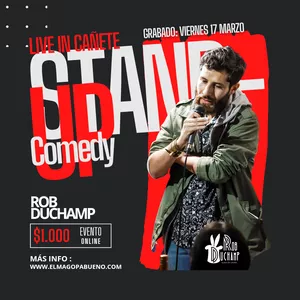 Imagen de portada para Curso online El Showcito de Standup de Rob Duchamp