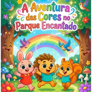 Imagem de capa para o Ebook Livro de Colorir - A Aventura das Cores no Parque Encantado (pdf para impressão)