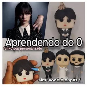 Imagem de capa para o Curso online Aprendendo do inicio a fazer bonecos funko pop personalizado 