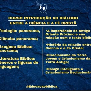 Imagem do curso Introdução ao diálogo entre a ciência e a fé cristã