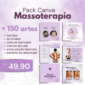 Imagem do curso Pack Canva Massoterapia 