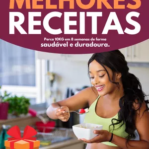 Imagem de capa para o Ebook as 20 melhores receitas para o emagrecimento em 8 semanas