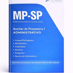 Imagem de capa para o Ebook Apostila Auxiliar de Promotoria MP-SP 2025 - Aprove Concursos