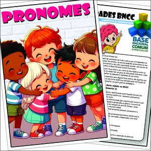 Imagem de capa para o Ebook Atividades sobre pronomes