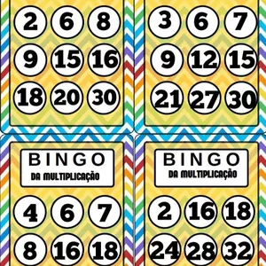 Imagem de capa para o Ebook Bingo da multiplicação 