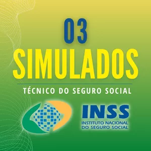 Imagem de capa para o Ebook 03 Simulados INSS 2022