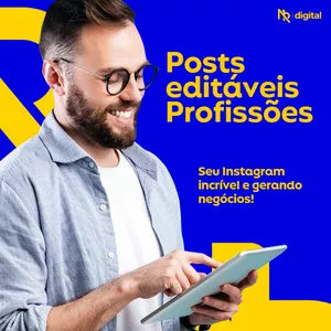 Pacote de Posts Editáveis Canva - Profissões por NR Secure