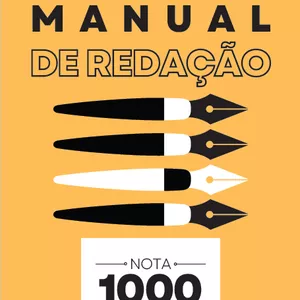 Imagem de capa para o Ebook MANUAL DE REDAÇÃO - Nota 1000 em 6 passos
