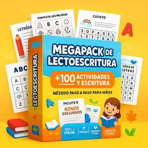 Imagen de portada para Curso online Mega Kit Lectoescritura
