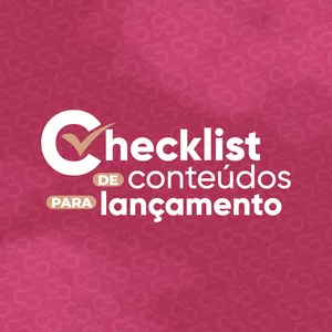 Imagem de capa para o Curso online Checklist de Conteúdos para Lançamentos