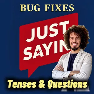 Imagem de capa para o Curso online Bug Fixes Tenses &amp; Questions + Ebook bonus.