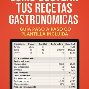 Imagen de portada para Ebook  “COSTEO INTELIGENTE: Convierte tu Cocina en un Negocio Rentable”