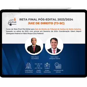 Imagem de capa para o Curso online Reta Final - Juiz de Direito (TJ-SC)