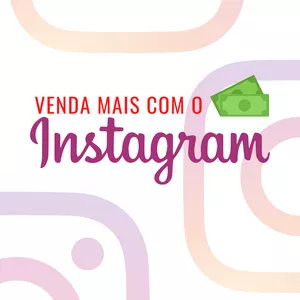 Imagem de capa para o Ebook Venda mais com o Instagram