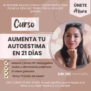 Imagen de portada para Curso online AUMENTA TU AUTOESTIMA EN 21 DÍAS