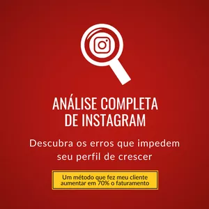 Imagem de capa para o Serviço online Análise de Instagram