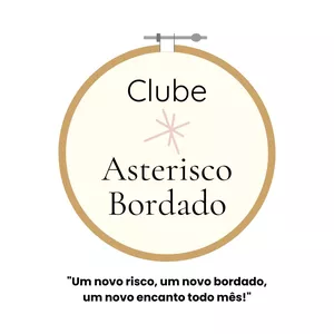 Imagem de capa para o Curso online Clube Asterisco Bordado - Um novo risco todo mês para você bordar!