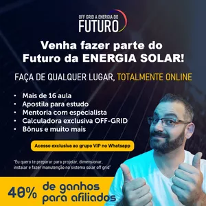 Imagem de capa para o Curso online OFF GRID A ENERGIA DO FUTURO